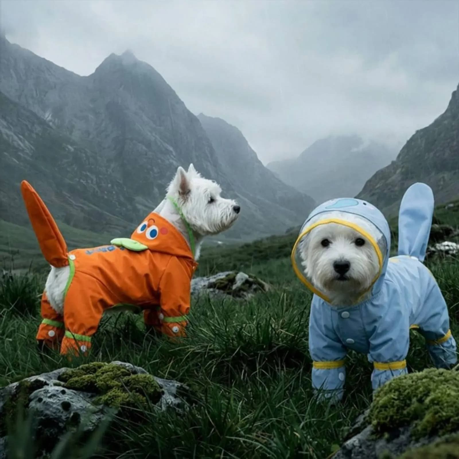 Impermeabile per Cani a 4 Zampe, Giacca Leggera per Cani, Abbigliamento per Animali Domestici con Apertura per Guinzaglio e Strisce Riflettenti per Passeggiate all'Aperto