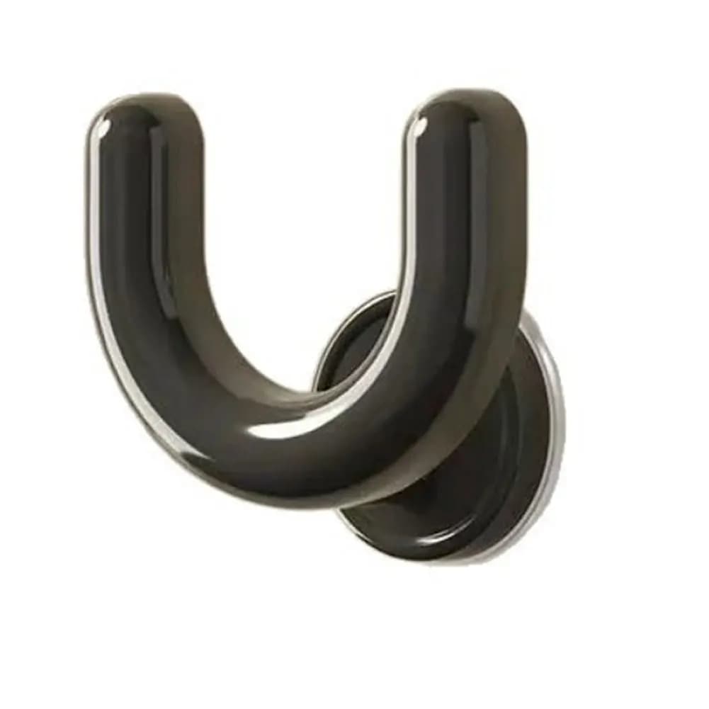 U-shaped suction cup holder for slippers, space saving design, versatile use, powerful bath suction cups