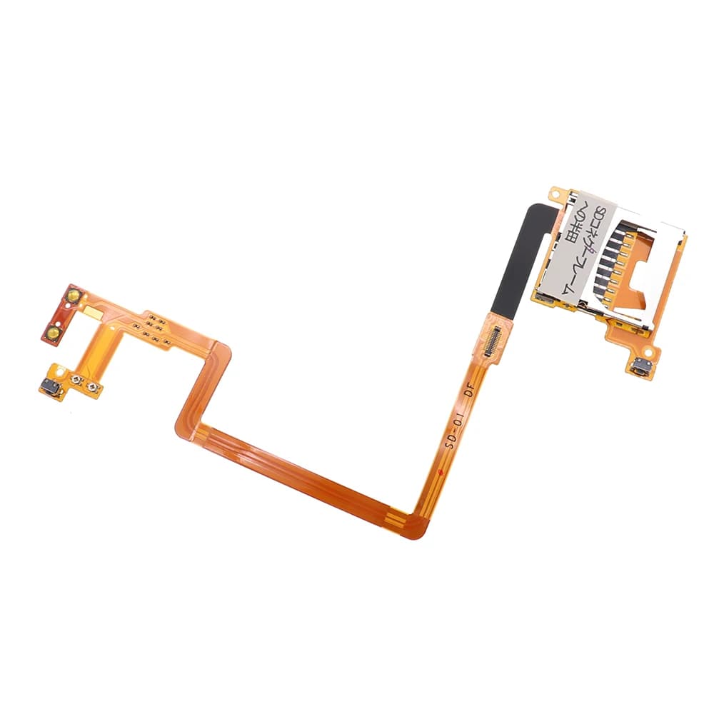 Original SD Card Reader Slot for Nintend DSi NDSi L R Shoulder Left RightButton Module Flex Ribbon Cable Repair Spare Accessory