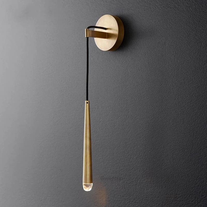 Moderna Oro di Lusso Lampade Da Parete A Led Luci Specchio Nordic Goccia D'acqua di Cristallo del Riparo Della Parete per la Camera Da Letto Bagno Apparecchio Complementi Arredo Casa