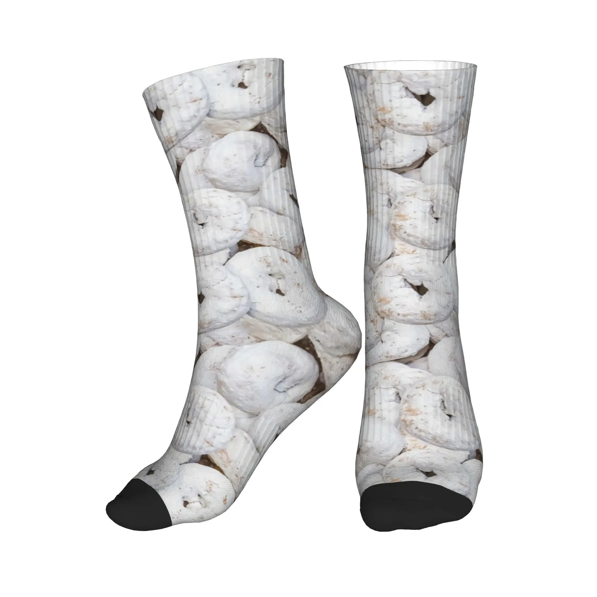 Calzini da uomo Mini Powdered Sugar Donuts, calzini unisex con stampa 3D Kawaii