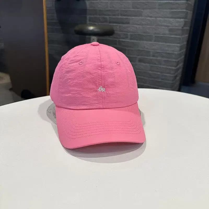 Cappello estivo ricamato ad asciugatura rapida, berretto da baseball con protezione solare per primavera e autunno, visiera sportiva regolabile