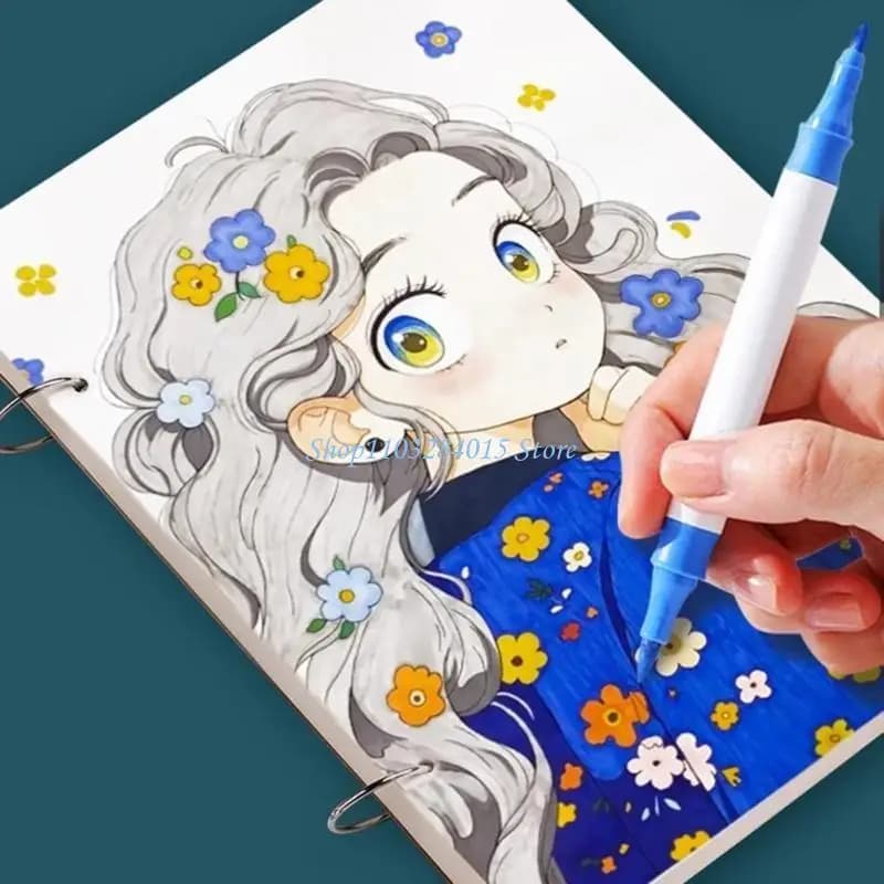 R6FF Multipurpose 160GSM Sketch Paper Pad Detachable Pages For Graffiti Watercolor And Note Taking