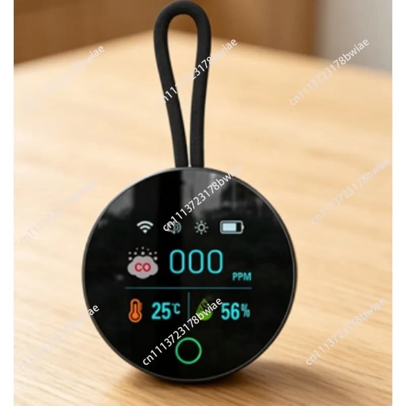 Carbon monoxide detector for rv, camping, car, and home - co for travel and air quality detection portable safety alarm