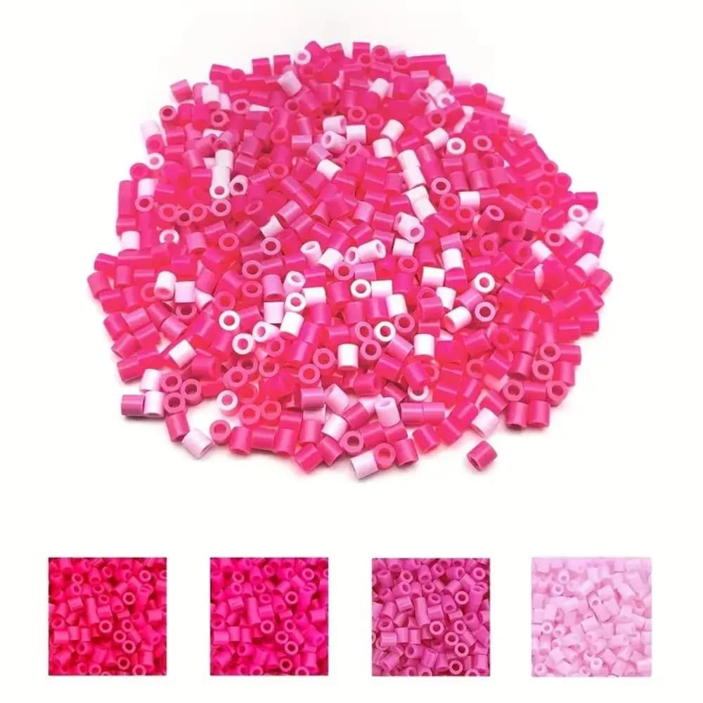 500Pcs Gifts High-Transparency 5mm Fuse Beads Heat Press Handmade Pixel Puzzle Iron Beads Handmade DIY Perler Beads Education