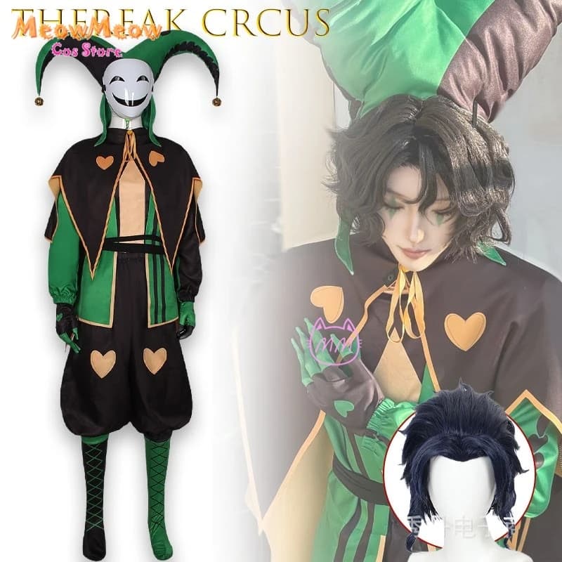 Carnival costume ThFreak Cirus Haruin Set Complete, Cosplay Costume Gothic by Pagliaccio del Circo, Fantasia Scura for Adults and Women