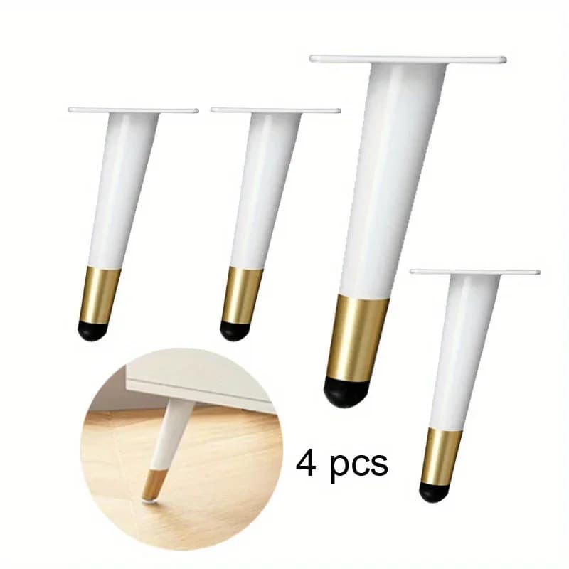4 pezzi supporto per tavolino da scrivania sedie comodini mobili fai da te gambe in metallo gambe da tavolo per mobili regolabili per divano mobile TV