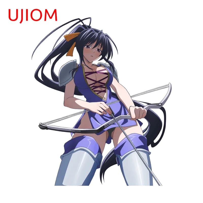 UJIOM Himejima Akeno Adesivo Murale Creativo Arco e Frecce, Decalcomania Attraente e di Tendenza, Decorazione Sexy Fai-da-te per Armadio