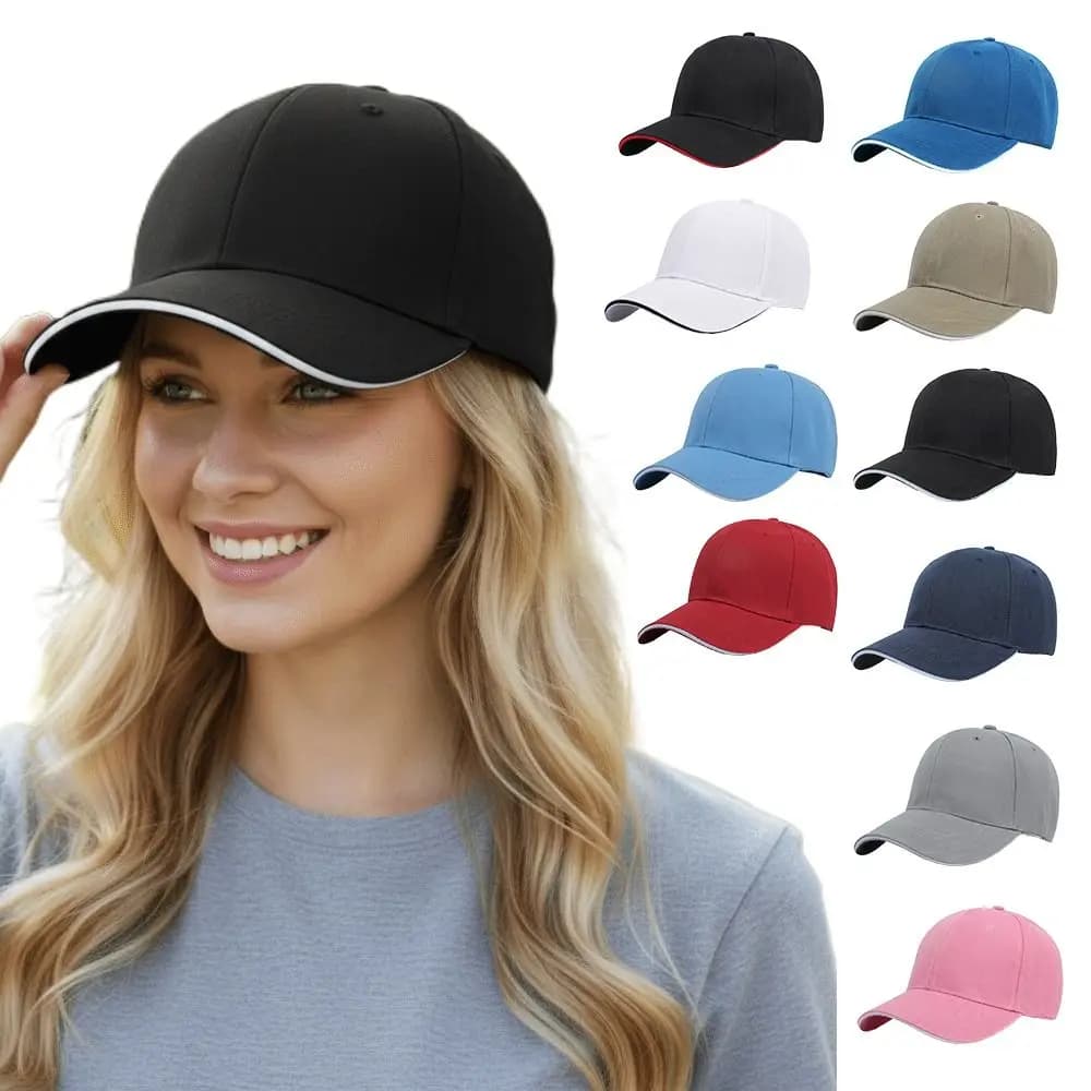 Casual Adjustable Baseball Cap Versatile UV Protection Sunscreen Hats Breathable Sun Hat for Men Women