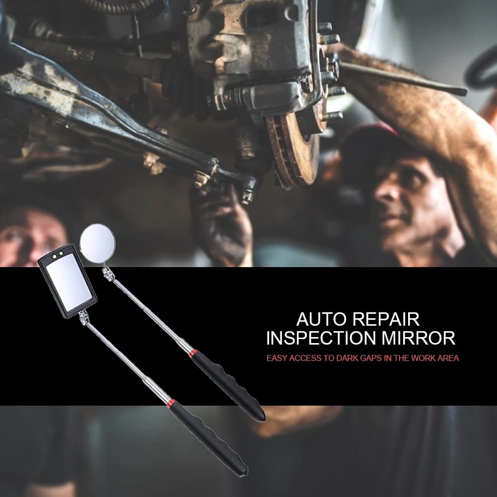4pcs/set Automotive Telescopic Inspection Mirrors Adjustable Car Angle View Pen