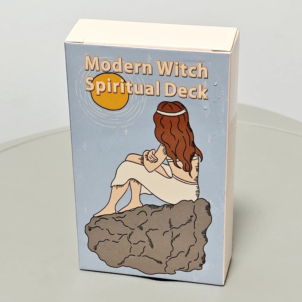 Mazzo spirituale da strega moderna da 10,3 * 6 cm, 60 carte Oracle in stile moderno