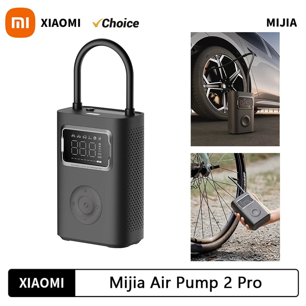Xiaomi Norma Mijia Pompa di Aria 2 Pro Pompa di Gonfiaggio Elettrica Portatile Display Digitale Gonfiatore 150psi Max Pneumatico da Basket 2500mAh Bici Auto