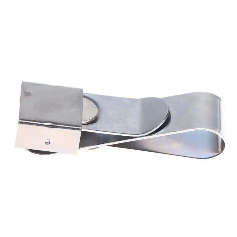 Magnetic Chalk Holder With Clip Snooker Chalk Clip Supply Stainless Steel Cue Chalk Clip Snooker Billiards Chalk Holder Pool Cue
