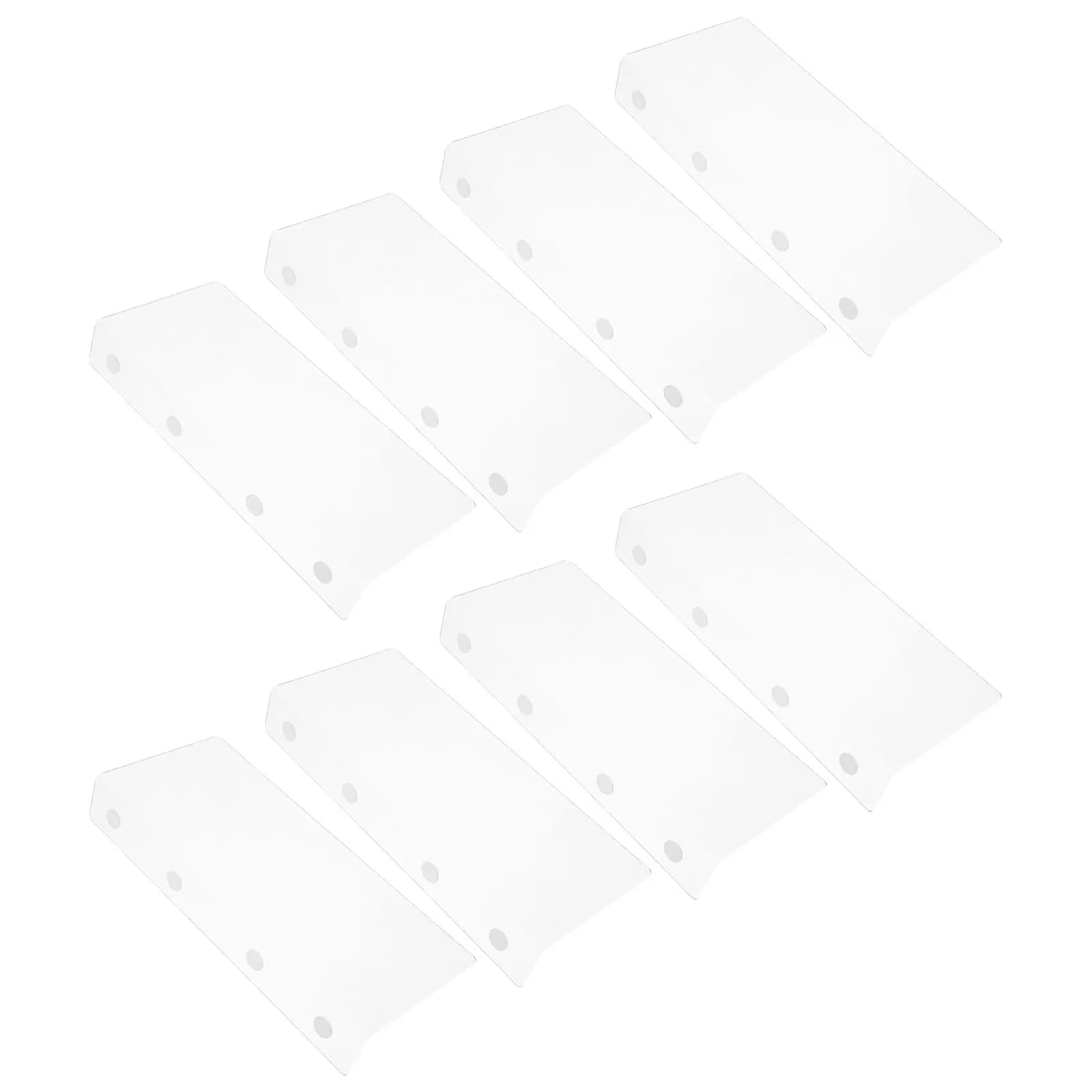 Set di 8 Divisori per Scaffali in Acrilico Trasparente, Separatori Regolabili per Armadi, Organizzatori per Vestiti, Asciugamani, Libri, Scarpe e Cucina
