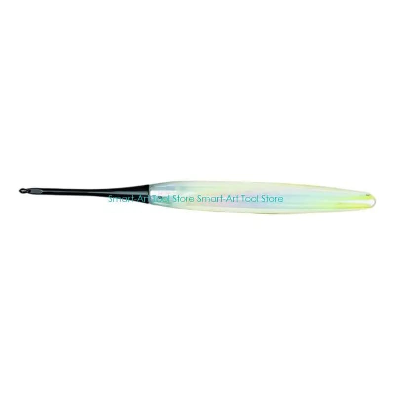 E1PB Professional Crochet Hook Ergonomic Acrylic Handle Aluminium Crochet Needle Hook