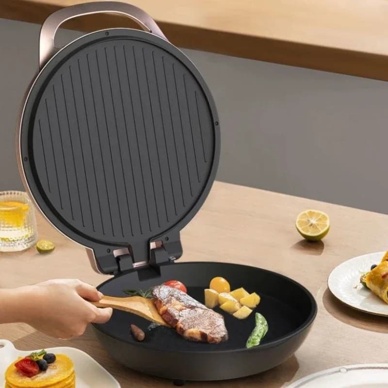 Watson Electric Pancake Maker For Home Use Double-sided Heating Pancake Maker Anti-adhesive Pancake Pan Plate Deep Large Plate