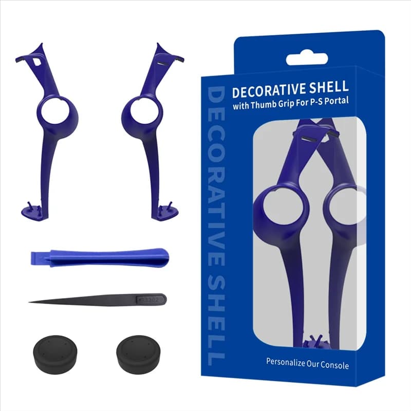 Y22A-Custodia portatile per portale PS5 Custodia protettiva sostituibile con striscia decorativa con 2 cappucci bilancieri Accessorio portatile