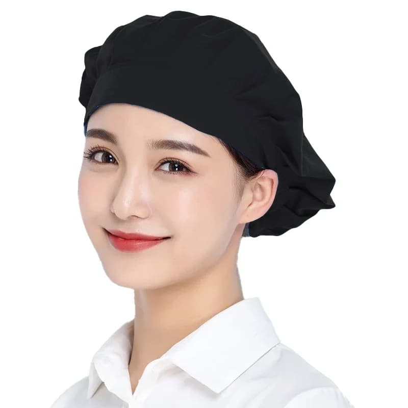 Cappello da cuoco unisex per mensa da cucina, cucina dell'hotel, berretto da cuoco, servizio di ristorazione, berretto regolabile, cappelli da lavoro per fabbrica alimentare