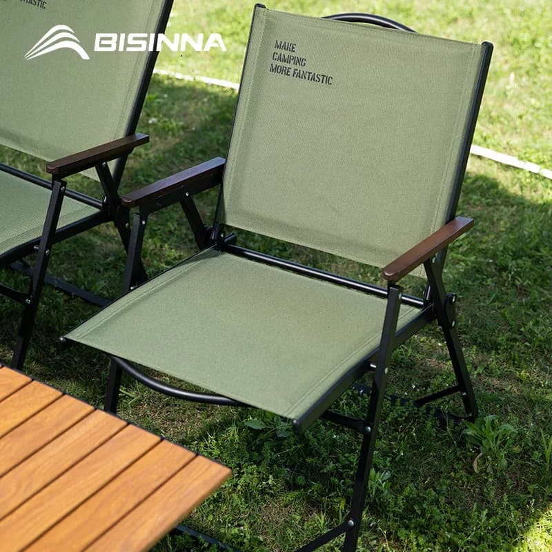 BISINNA Sedia da campeggio pieghevole per esterni Sedia da salotto portatile Kemit Picnic Spiaggia Escursionismo Trekking