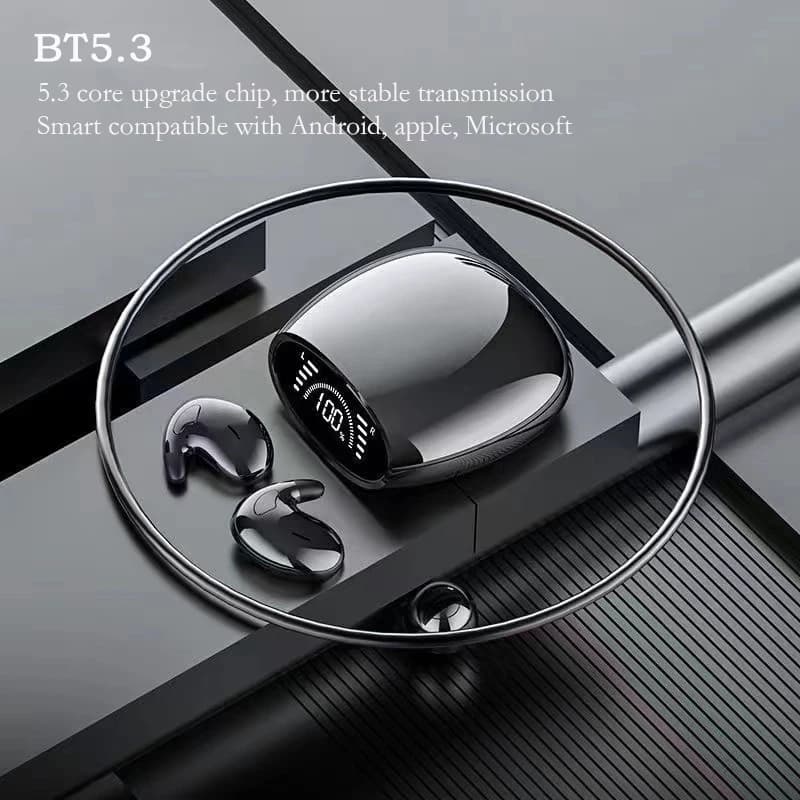 Cuffie da Notte Ultra-Sottili SK 5.3, Auricolari Bluetooth Wireless Invisibili, Cuffie Sportive Nascoste con Pulsante, Impermeabili