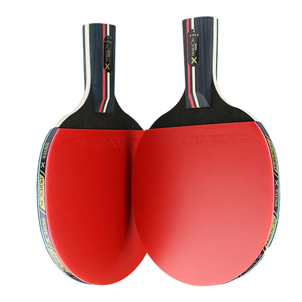 1 set di racchette da ping pong di livello professionale con impugnatura antiscivolo, leggere e bilanciate, per tornei di allenamento