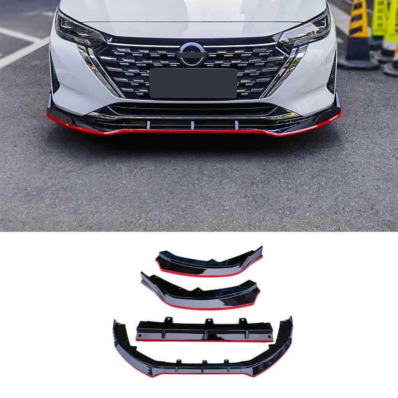 ssan Sentra/Sylphy Exterior Accessories: Front Bumper Body Kit with Diffuser, Chin Lip Spoiler, and Protector Guard