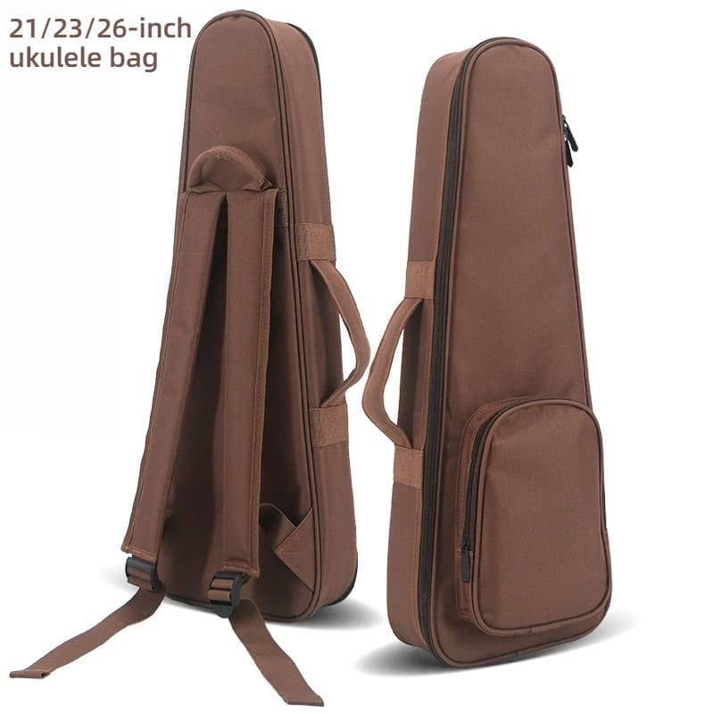 Borsa per ukulele in tessuto Oxford da 26 pollici, spessa, impermeabile, con tracolla, zaino portatile per ukulele, accessori per strumenti musicali
