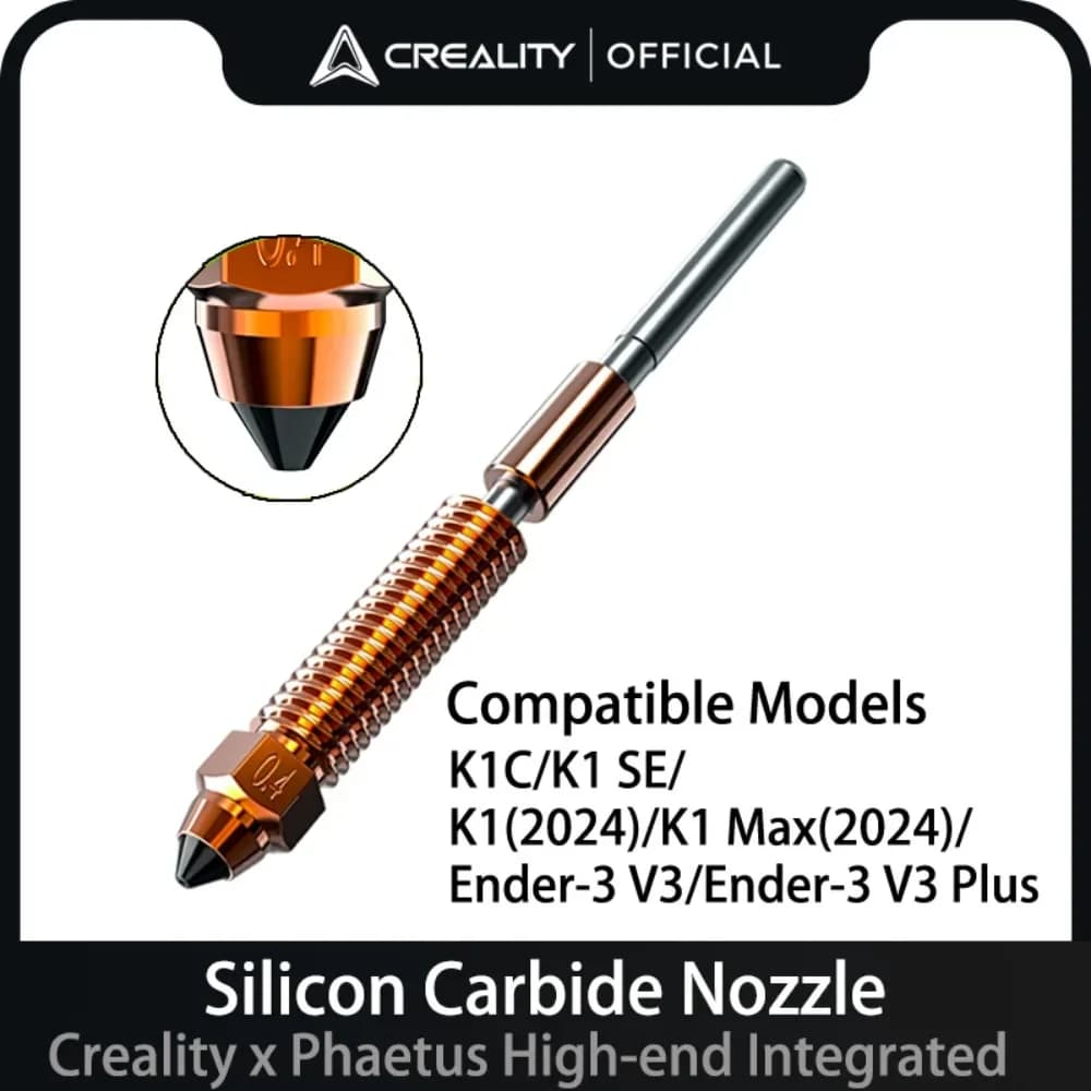 Creality X Phaetus Silicon carbide Ugello integrated high-end K1(2024)/K1 Max(2024)/K1C/K1 SE/Ender-3 V3/Ender-3 V3 Plus