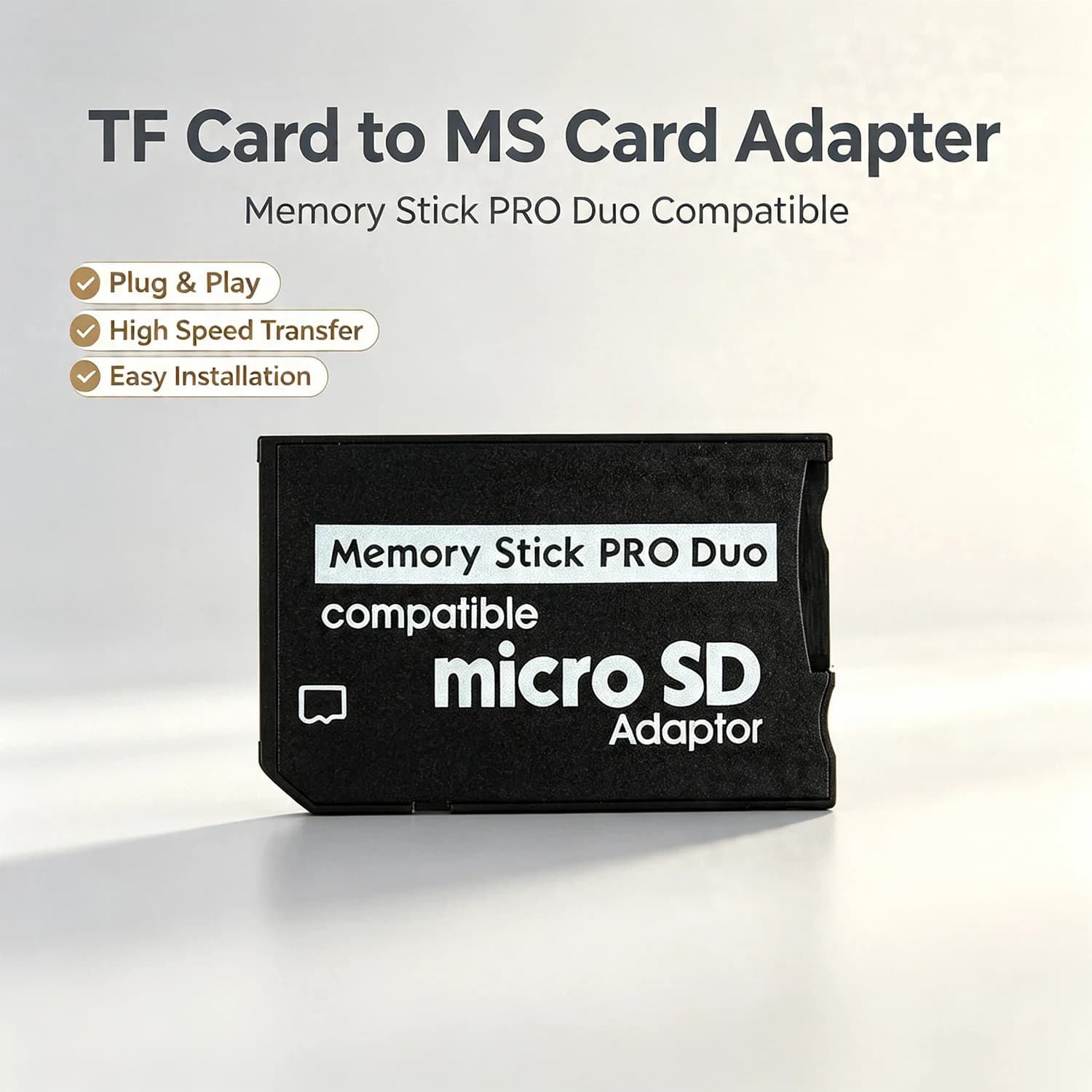 MINI memory stick Adattatore SDHC TF a MS Pro Du per fotocamera PSP Convertitore ad alta velocità per lettore di schede MS Pro Duo
