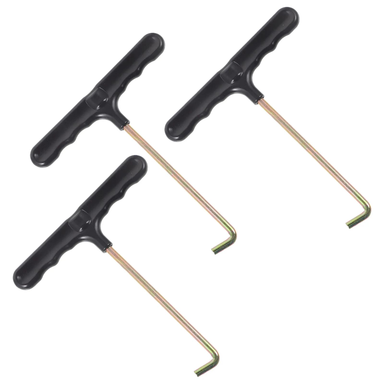 3Pcs Shoe Lace Tightening Tool Heavy-Duty Shoelace Puller Wear-Resistant T-Shaped Tightening Hook for Skating Ice Skating Roller