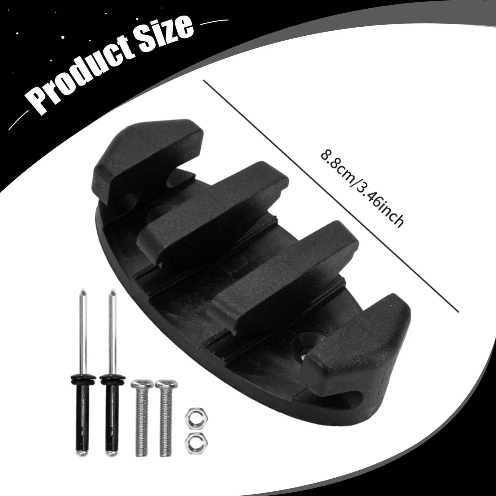 Zig Cleat Kit Secure Anchor Line Holder Boat Rope Clamp for Kayak Deck Canoe Installation