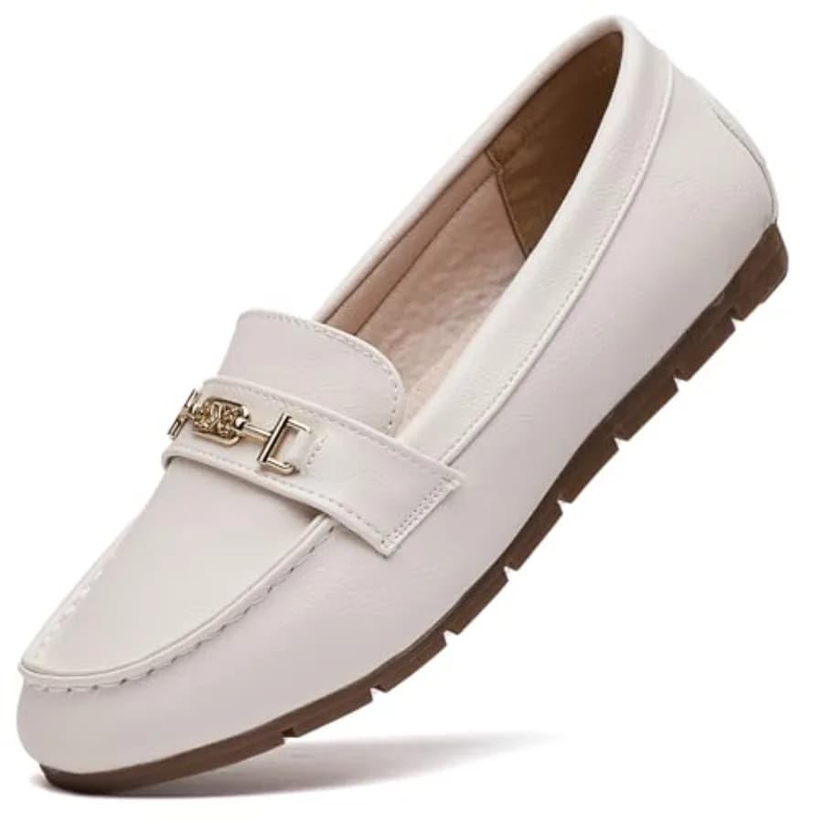 DeYashopin Scarpe mocassino da donna, scarpe da lavoro slip-on per il tempo libero, scarpe basse comode per camminare