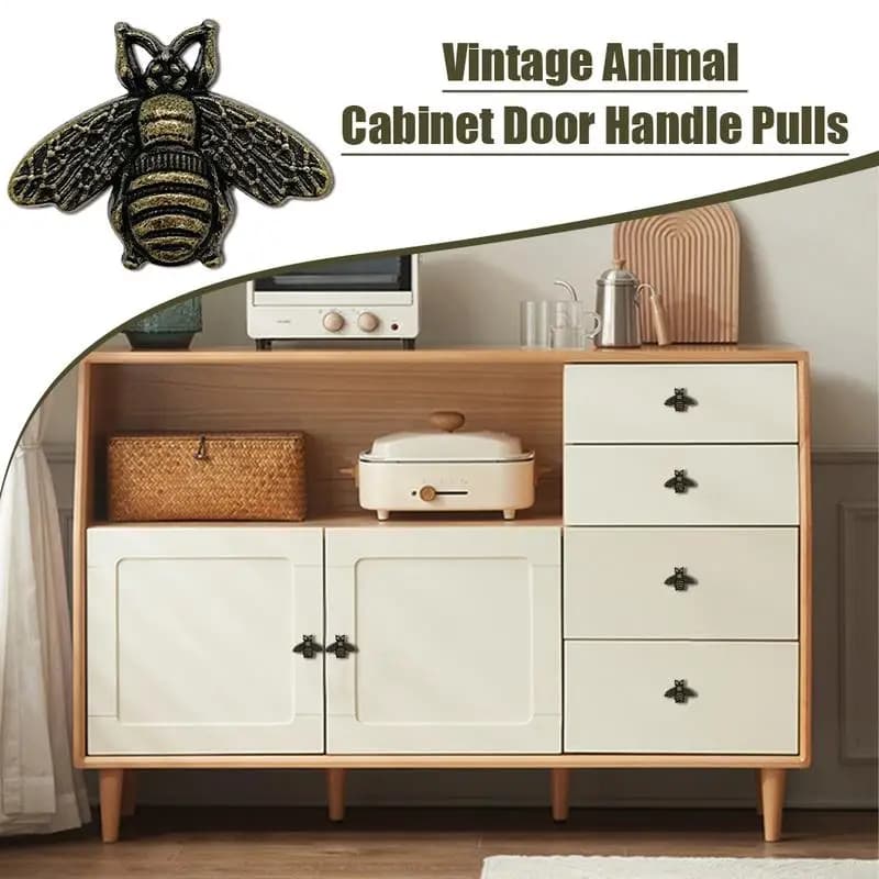 Maniglie hardware per armadietti 10 pezzi Maniglie per cassetti Maniglia per mobili per animali in lega di zinco Accessori per mobili di ricambio Foro singolo