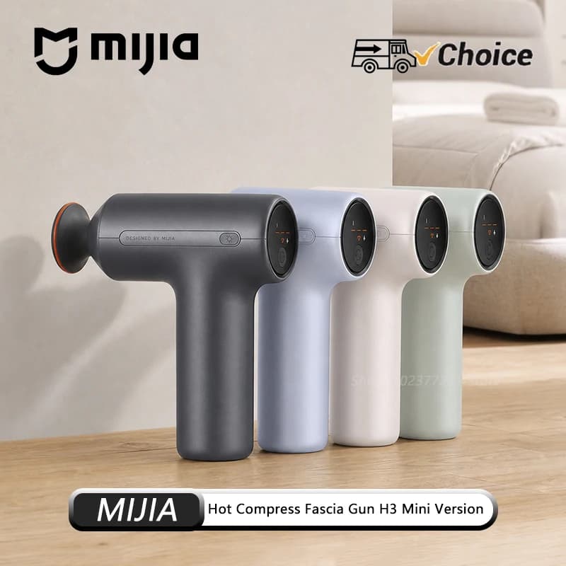 Original MIJIA Hot Compress Fascia Gun H3 Mini 12kg Strong Thrust Sports Fitness Muscle Deep Massage 440g Portable Massager CN