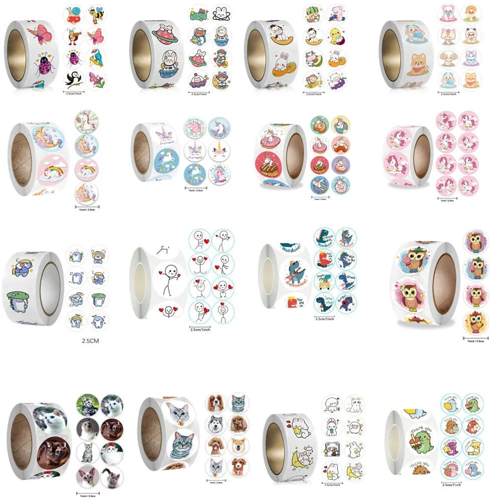 Wholesale Animal Camaraderie School Teacher Gift Reward Stationery Stickers Party Make Friends Fun Cute Self-adhesive Label