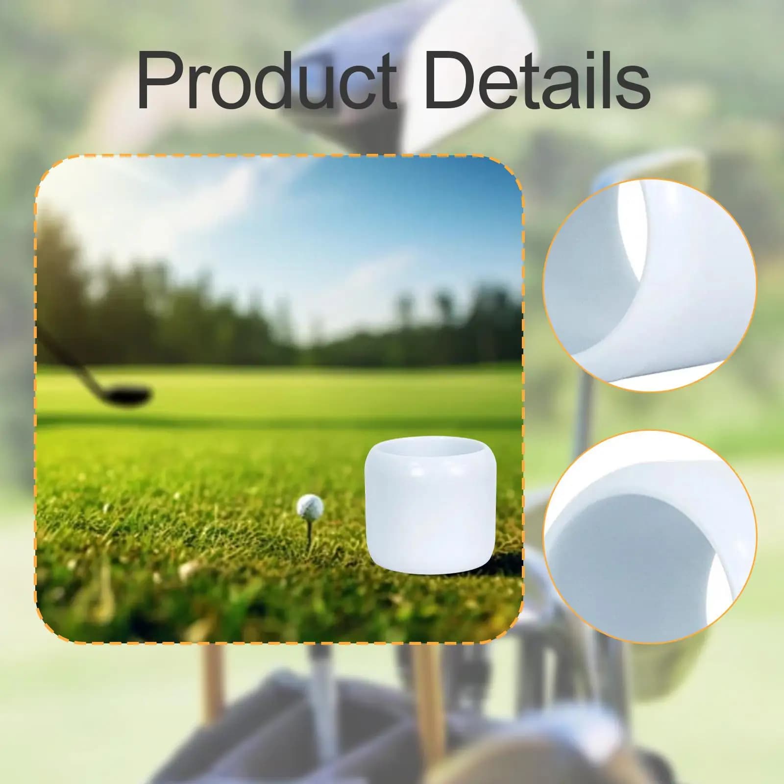 Pallina da Golf per Allenamento ad Alta Stabilità e Aerodinamica, Ideale per Pratica dello Swing su Piccoli Campi