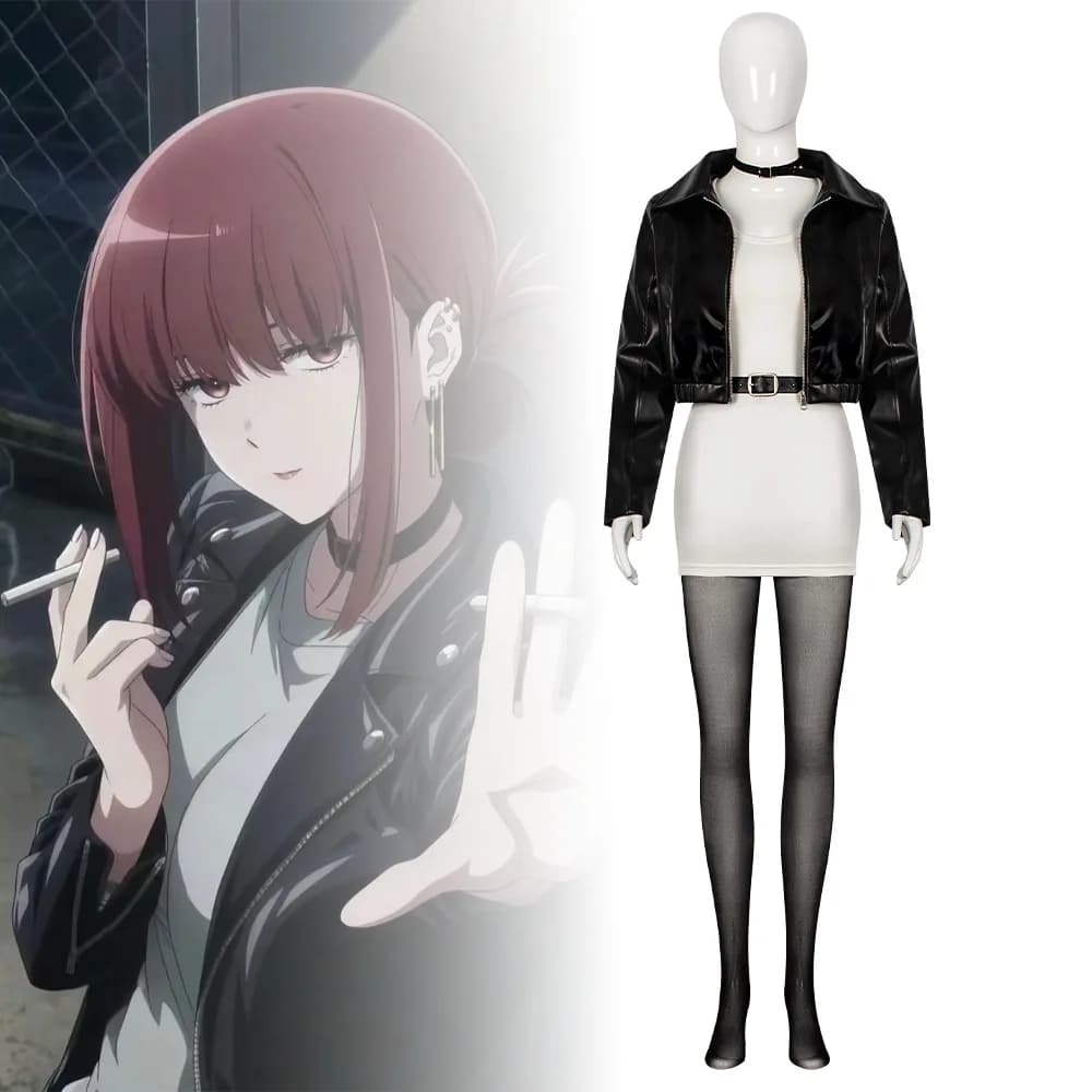 Miss Tian Shan Cosplay Anime 'Smoking with You Behind the Supermarket' Costume Yamada Train Scalp Jacket Skirt Wig Cosplay Costu