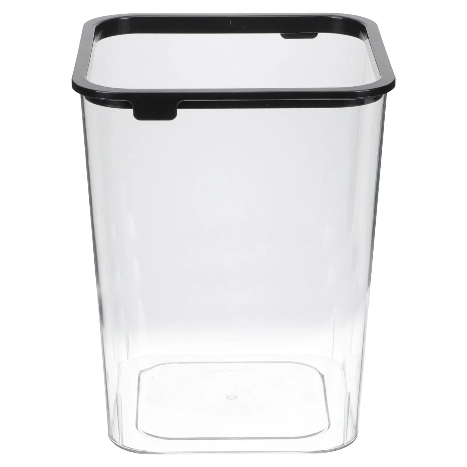 Cestino per rifiuti trasparente con base ispessita, moderno contenitore per rifiuti per bagno, camera da letto, ufficio, cestino per rifiuti in plastica trasparente