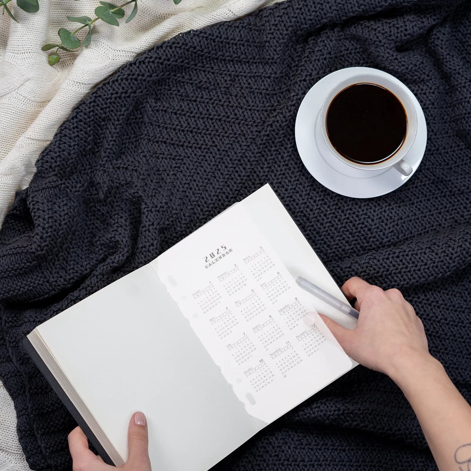 10 Pezzi Eleganti Divisori Trasparenti Satinati per Calendario e Quaderno, Inserti per Raccoglitori e Planner Mensili, Organizzatore Giornaliero a Fogli Mobili