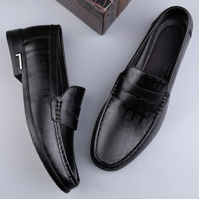 Scarpe da uomo casual in pelle, mocassini da guida, nuove scarpe Doudou da uomo per tutte le stagioni, da esterno, slip-on.