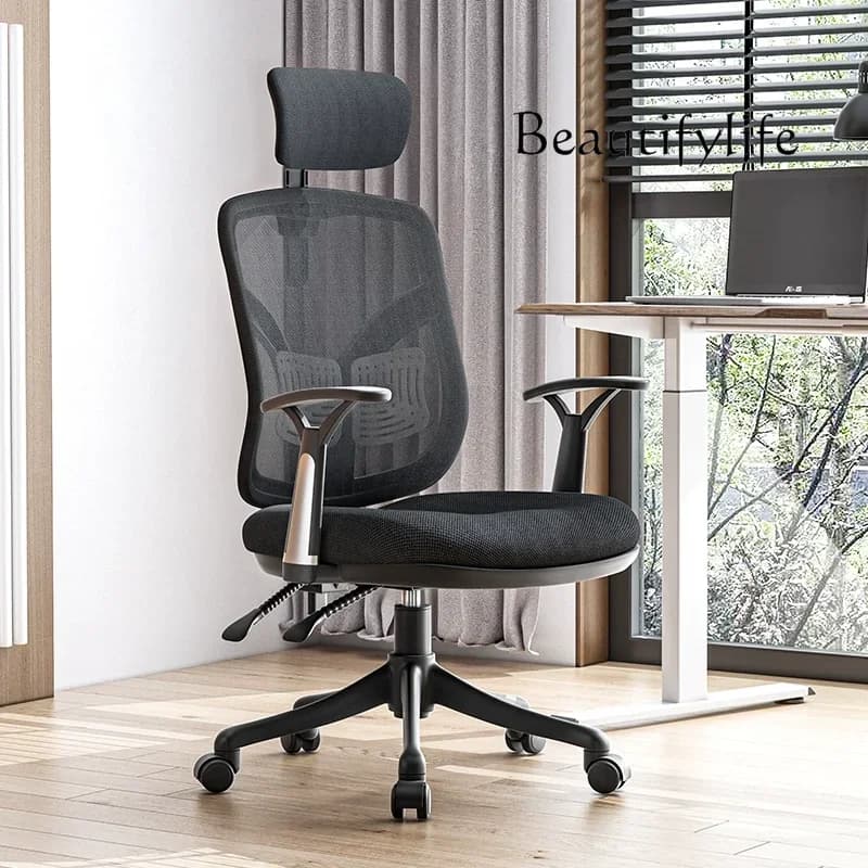 Sedia da Gaming per Computer con Design Ergonomico, Supporto Lombare, Sedia Direzionale Nera per Ufficio, Cadeiras De Escritorio, Arredamento per Casa