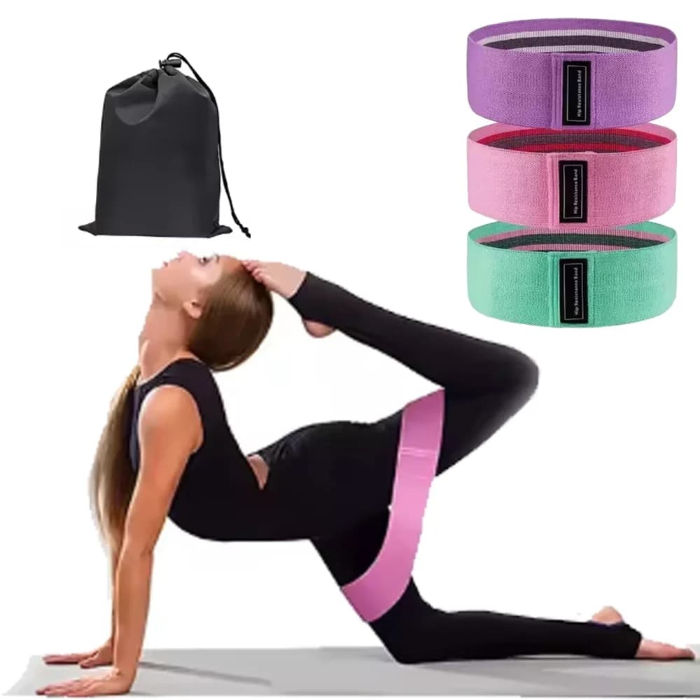 Fasce Elastiche per Fitness, Bande di Resistenza per Yoga e Pilates, Cerchi per Fianchi, Attrezzatura per Allenamento in Palestra e a Casa