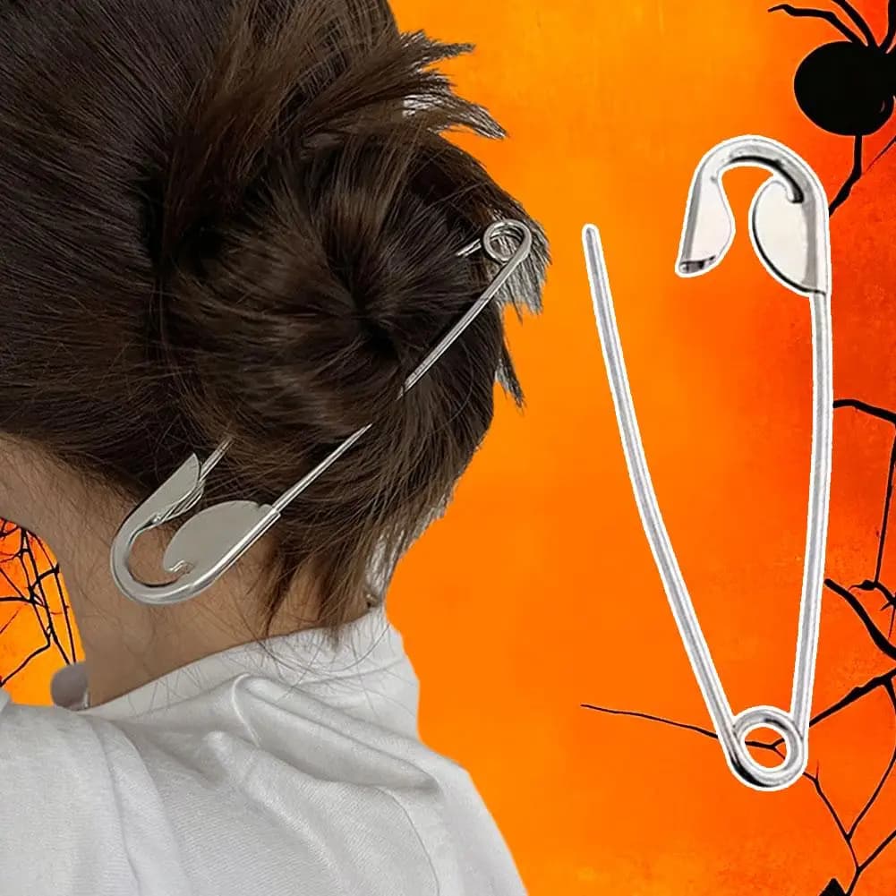 Nuove Grandi Mollette per Capelli in Metallo a Forma di Spilla di Sicurezza, Accessori per Capelli, Fermagli, Forcine, Copricapo, Regali per Donne e Ragazze