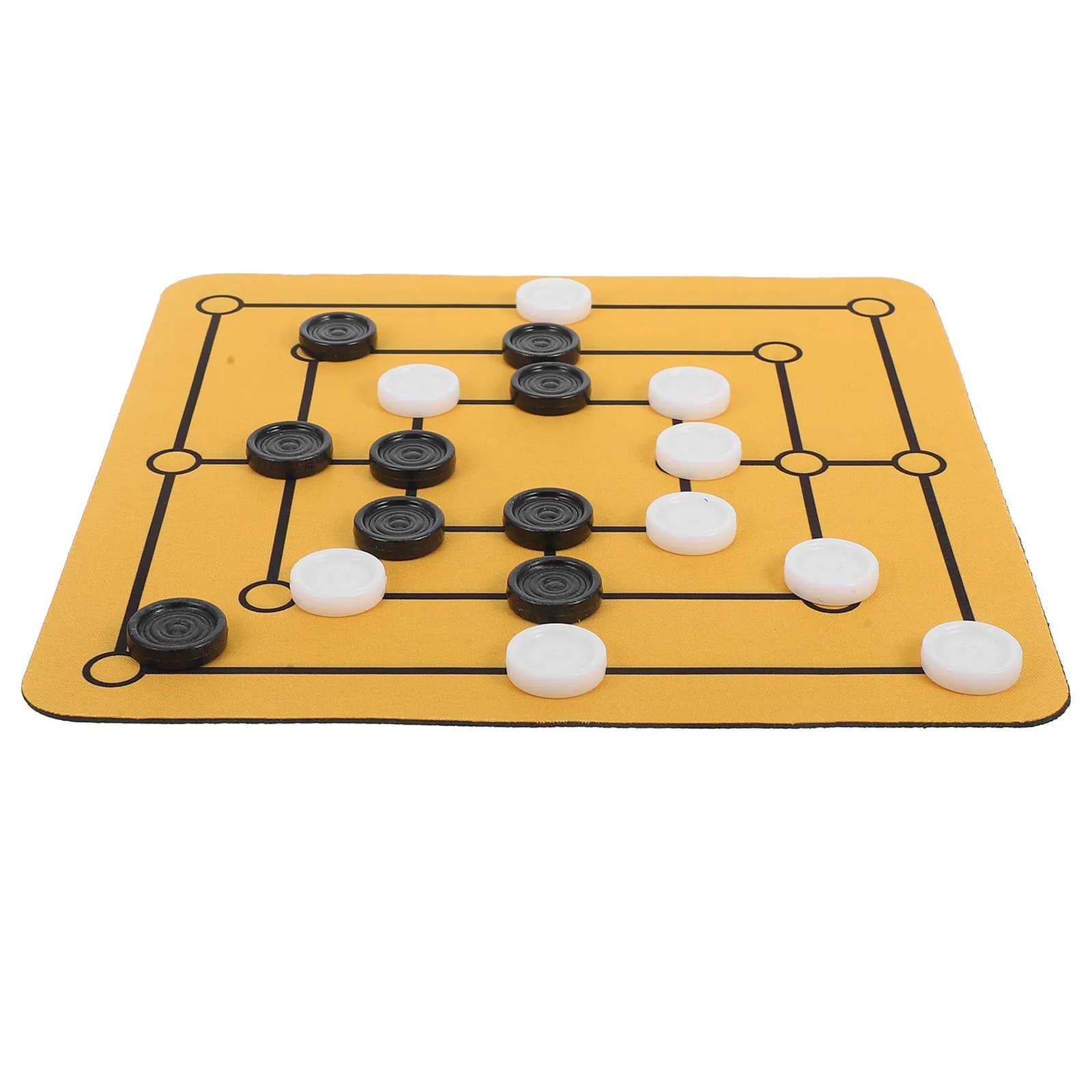 Set da Gioco Portatile Nine Mens Morris Chess, Gioco di Strategia per Famiglie e Festival, Intrattenimento da Tavolo