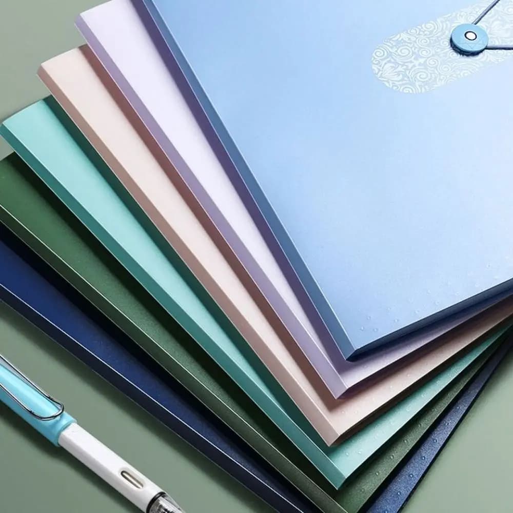 8 Grids Organ File Folder A4 Document Organizer Paper Documents Folder Office School Supplies Large Capacity Expanding File Bag
