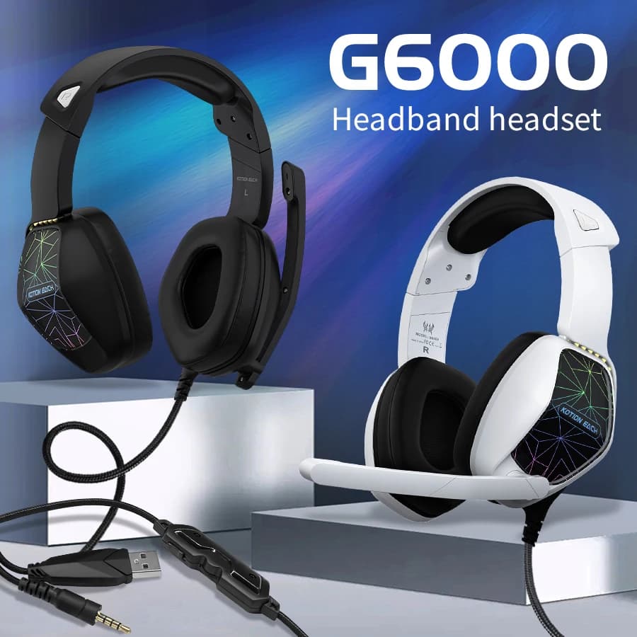 Wired gaming headphones Headphones with microphone Respiratory light RGB 3.5 mm USB Surround Sound Stereo Deep bass headset for PC PS4 Gamer