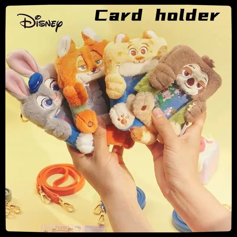 Disney Zootopia serie Judynick Leopard Ufficiale di polizia Lightning Energy Portamonete porta badge porta carte con copertina per passaporto anime