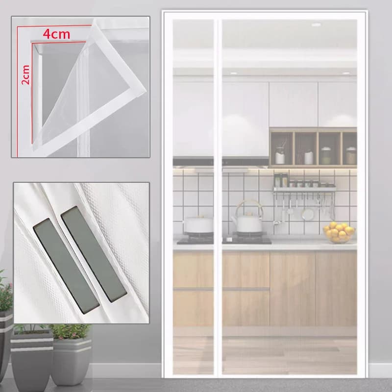 New Magnetic Doorless Mosquito Mosquitoes, Anti Mosque Mosquitoes, Automatic Closing, Ventilated Domestic Door Tent