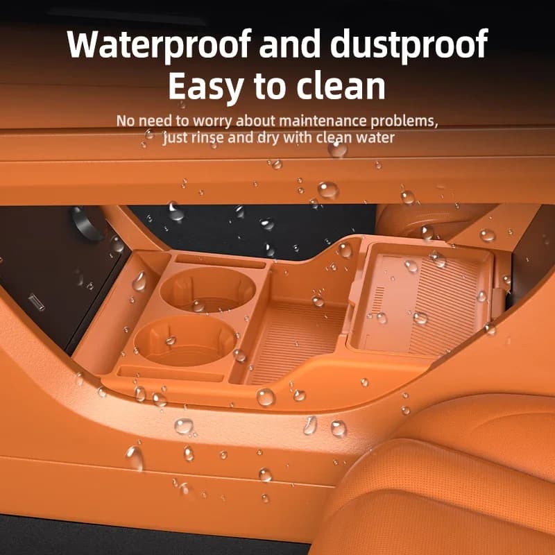 2025 Per DONGFENG 007: Tappetino Organizzatore in Silicone per Vano Portaoggetti Sotto la Console Centrale, Accessorio Interno Auto