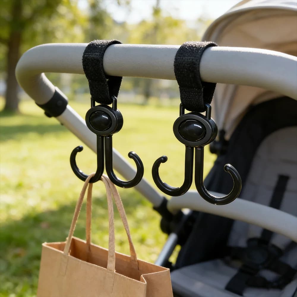 Ganci per passeggino Organizzatore per appendere carichi pesanti Ganci universali per borse per passeggino per passeggino